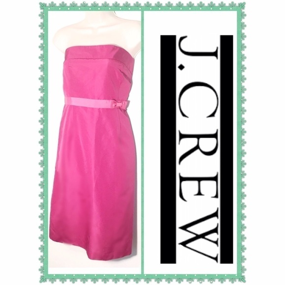 💟 Gorgeous J. Crew silk strapless dress - Picture 1 of 4